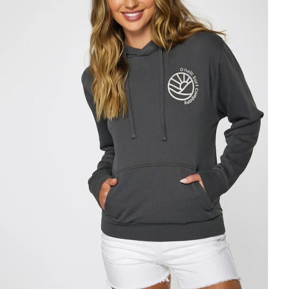 O’Neill Womens Hoodie Offshore Pullover Washed Black Small